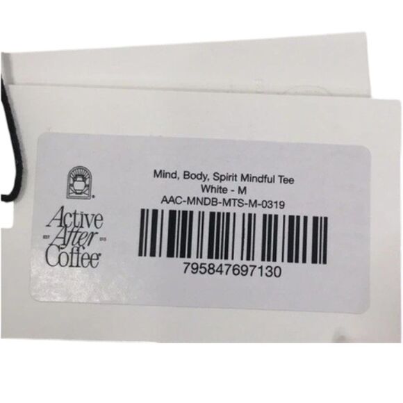 Active After Coffee T Shirt Unisex Mind, Body, Spirit M - Picture 6 of 9